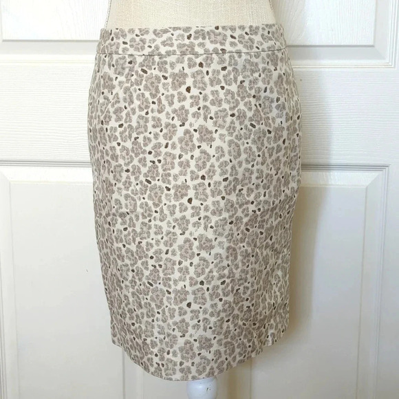 Loft Leopard Printed Skirt - Picture 1 of 5